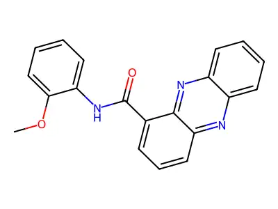 N-(2-methoxyphenyl)phenazine-1-carboxamide structure