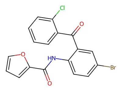 N-[4-bromo-2-(2-chlorobenzoyl)phenyl]furan-2-carboxamide structure