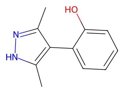 2-(3,5-dimethyl-1H-pyrazol-4-yl)phenol structure