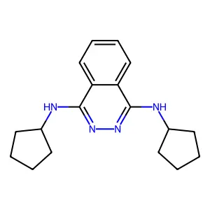 N1,N4-Dicyclopentyl-1,4-phthalazinediamine structure