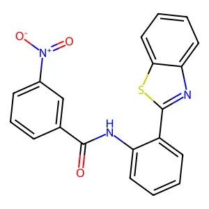 N-[2-(1,3-benzothiazol-2-yl)phenyl]-3-nitrobenzamide structure