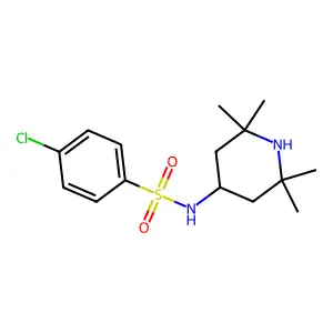 4-chloro-N-(2,2,6,6-tetramethylpiperidin-4-yl)benzenesulfonamide structure