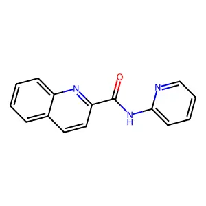 N-pyridin-2-ylquinoline-2-carboxamide structure