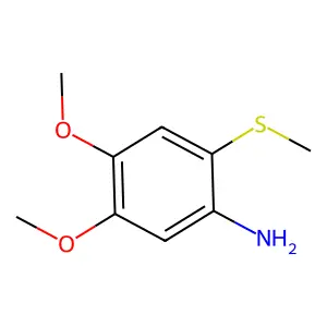 4-Thiomethyl-5-amino veratrole structure