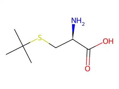 2-Amino-3-tert-butylsulfanylpropanoic acid structure