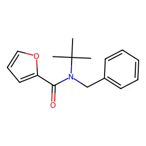N-苄基-N-叔丁基呋喃-2-甲酰胺 structure