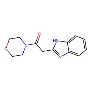 2-(1H-benzimidazol-2-yl)-1-morpholin-4-ylethanone structure
