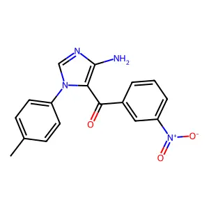 [5-Amino-3-(4-methylphenyl)imidazol-4-yl]-(3-nitrophenyl)methanone structure
