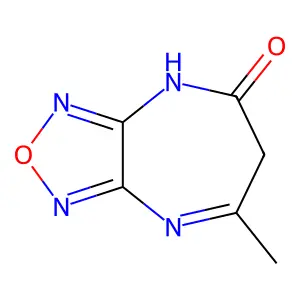 7-Methyl-4H-[1,2,5]oxadiazolo[3,4-b][1,4]diazepin-5(6H)-one structure
