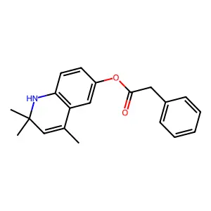 2,2,4-Trimethyl-1,2-dihydroquinolin-6-yl phenylacetate structure