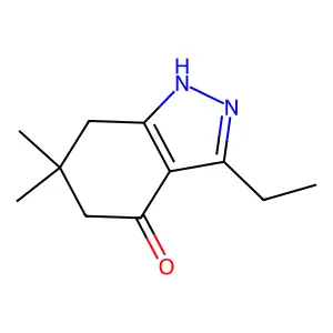 3-Ethyl-6,6-dimethyl-6,7-dihydro-1H-indazol-4(5H)-one structure