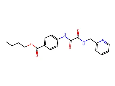 Butyl 4-[[2-oxo-2-(pyridin-2-ylmethylamino)acetyl]amino]benzoate structure
