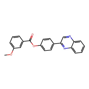 4-(Quinoxalin-2-yl)phenyl 3-methoxybenzoate structure