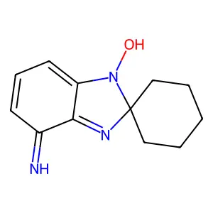 4-Amino-2-spirocyclohexyl-2H-benzimidazol-1-oxide structure