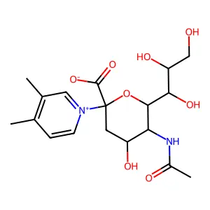 NeuNAc-3,4-dimethylpyridine structure
