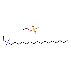 1-Hexadecanaminium, N-ethyl-N,N-dimethyl-, ethyl sulfate (1:1) structure
