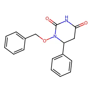 1-(Benzyloxy)-4-hydroxy-6-phenyl-5,6-dihydropyrimidin-2(1H)-one structure