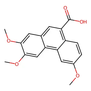 2,3,6-三甲氧基菲-9-甲酸 structure