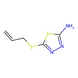 5-(Prop-2-en-1-ylsulfanyl)-1,3,4-thiadiazol-2-amine structure