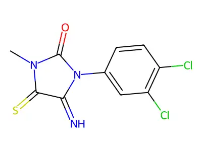 1-(3,4-Dichlorophenyl)-5-imino-3-methyl-4-thioxoimidazolidin-2-one structure