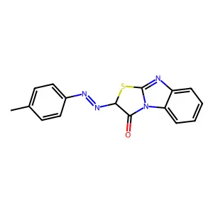 2-((E)-(4-Methylphenyl)diazenyl)(1,3)thiazolo(3,2-a)benzimidazol-3(2H)-one structure
