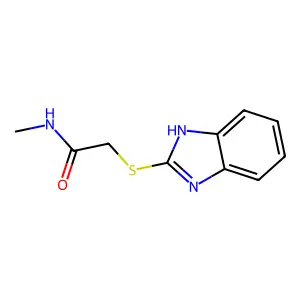 2-(1H-benzimidazol-2-ylsulfanyl)-N-methylacetamide structure