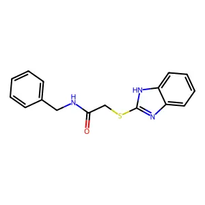 2-(1H-benzimidazol-2-ylsulfanyl)-N-benzylacetamide structure