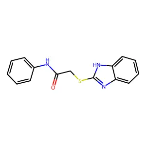Acetamide, 2-(1H-benzimidazol-2-ylthio)-N-phenyl- structure