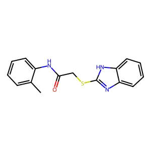 Acetamide, 2-(1H-benzimidazol-2-ylthio)-N-(2-methylphenyl)- structure