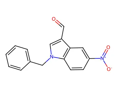 1-Benzyl-5-nitroindole-3-carbaldehyde structure