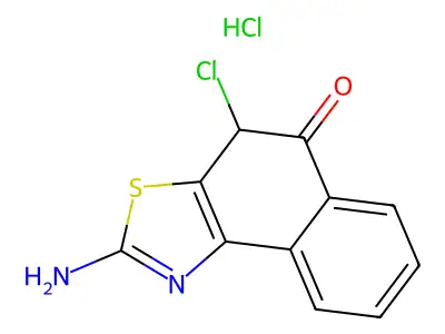 2-Amino-4-chloro-4,5-dihydronaphtho[1,2-d][1,3]thiazol-5-one hydrochloride structure