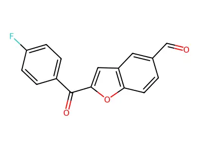 2-(4-Fluorobenzoyl)-1-benzofuran-5-carbaldehyde structure