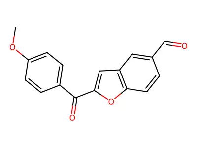 2-(4-Methoxybenzoyl)-1-benzofuran-5-carbaldehyde structure