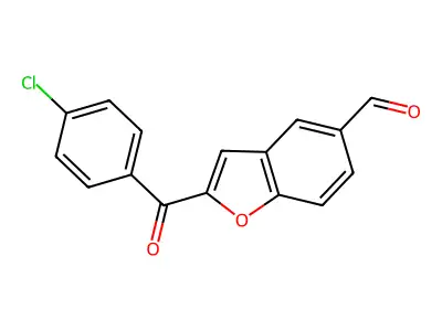 2-(4-Chlorobenzoyl)-1-benzofuran-5-carbaldehyde structure
