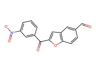 2-(3-Nitrobenzoyl)benzofuran-5-carbaldehyde structure