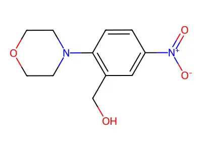 (2-Morpholino-5-nitrophenyl)methanol structure