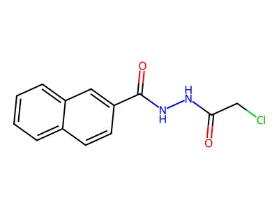N'-(2-chloroacetyl)naphthalene-2-carbohydrazide structure