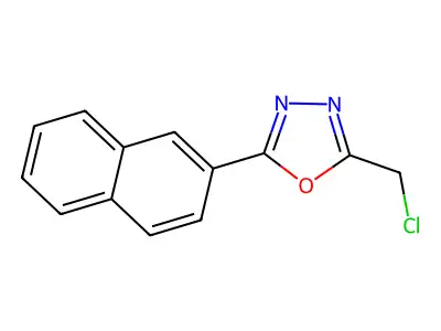 2-(Chloromethyl)-5-(2-naphthyl)-1,3,4-oxadiazole structure