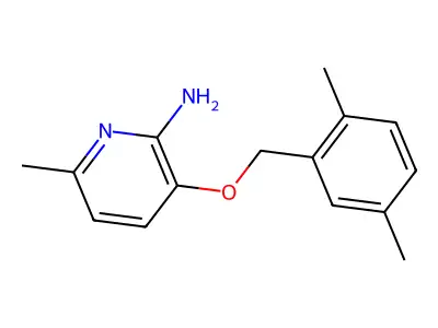 3-[(2,5-Dimethylphenyl)methoxy]-6-methylpyridin-2-amine structure