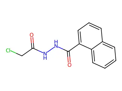 N'-(2-chloroacetyl)-1-naphthohydrazide structure