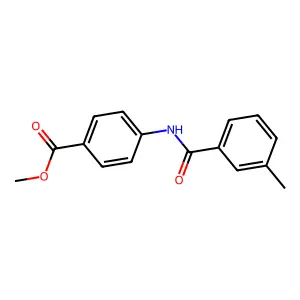 Methyl 4-[(3-methylbenzoyl)amino]benzoate structure