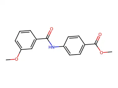 Methyl 4-[(3-methoxyphenyl)carbonylamino]benzoate structure
