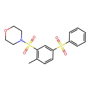 4-(5-Benzenesulfonyl-2-methyl-benzenesulfonyl)-morpholine structure