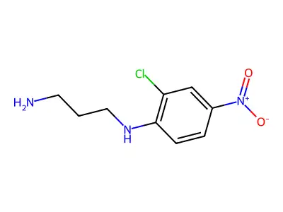 N-(2-chloro-4-nitrophenyl)propane-1,3-diamine structure
