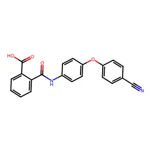 2-[[4-(4-cyanophenoxy)phenyl]carbamoyl]benzoic Acid structure