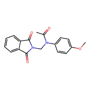 N-[(1,3-dioxoisoindol-2-yl)methyl]-N-(4-methoxyphenyl)acetamide structure