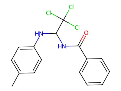 N-(2,2,2-Trichloro-1-(p-tolylamino)ethyl)benzamide structure