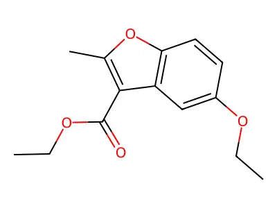 Ethyl 5-ethoxy-2-methyl-1-benzofuran-3-carboxylate structure
