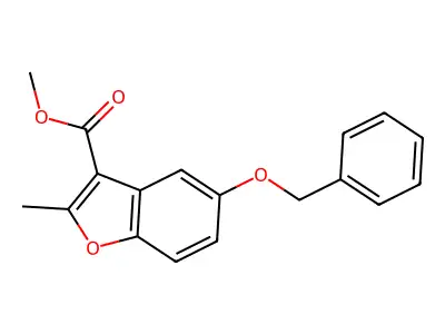 Methyl 5-(benzyloxy)-2-methyl-1-benzofuran-3-carboxylate structure