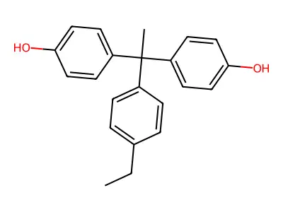 4-[1-(4-Ethylphenyl)-1-(4-hydroxyphenyl)ethyl]phenol structure